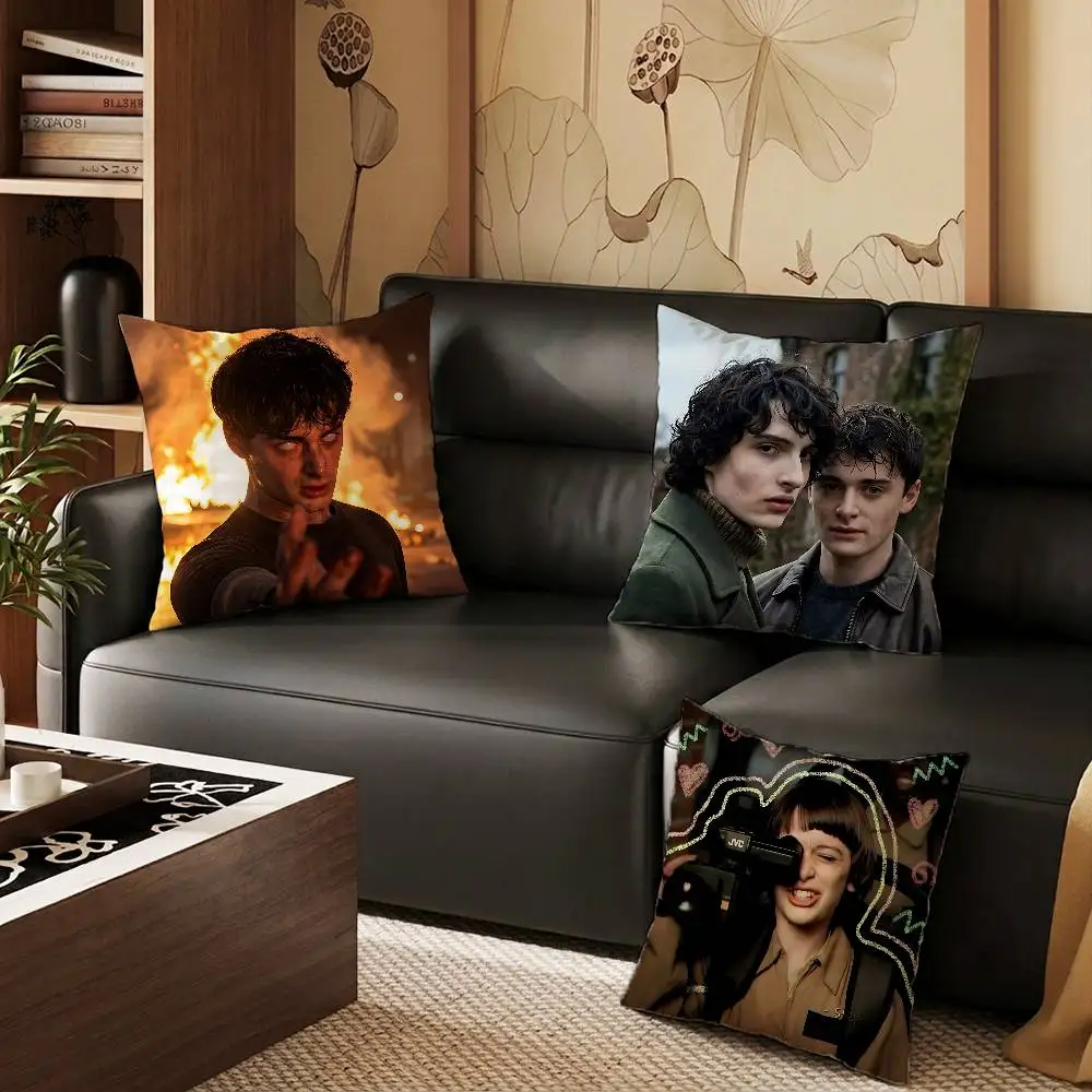 N-Noah Will S-Schnapp Pillow Case Anti-dustmite Pillowcase Invisible zipper silky short plush Sofa cushion cover