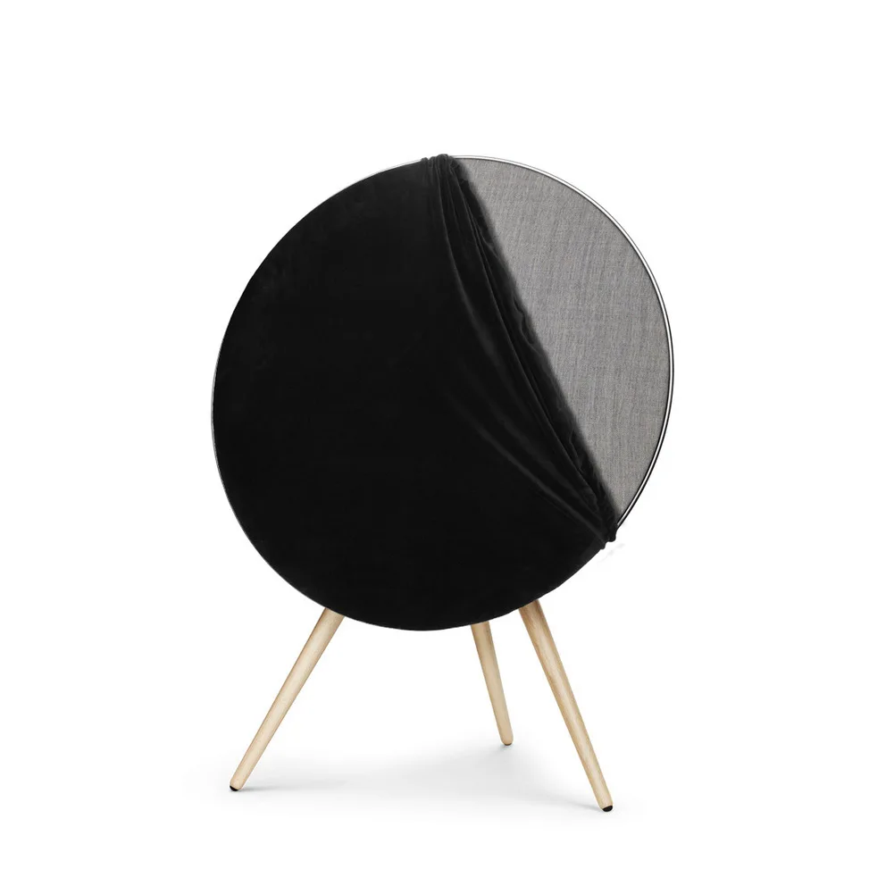 Funda para altavoz B&O For Beosound A9, 73,00 x 73,00 x 0,50 cm, protector contra el polvo de spandex negro con diseño ajustado