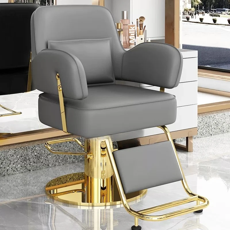Luxury Reclining Barber Chair Manicure Cosmetic Equipment Barber Chair Minimalist Facial Tattoo Cadeira Gamer Salon Furniture - view 2