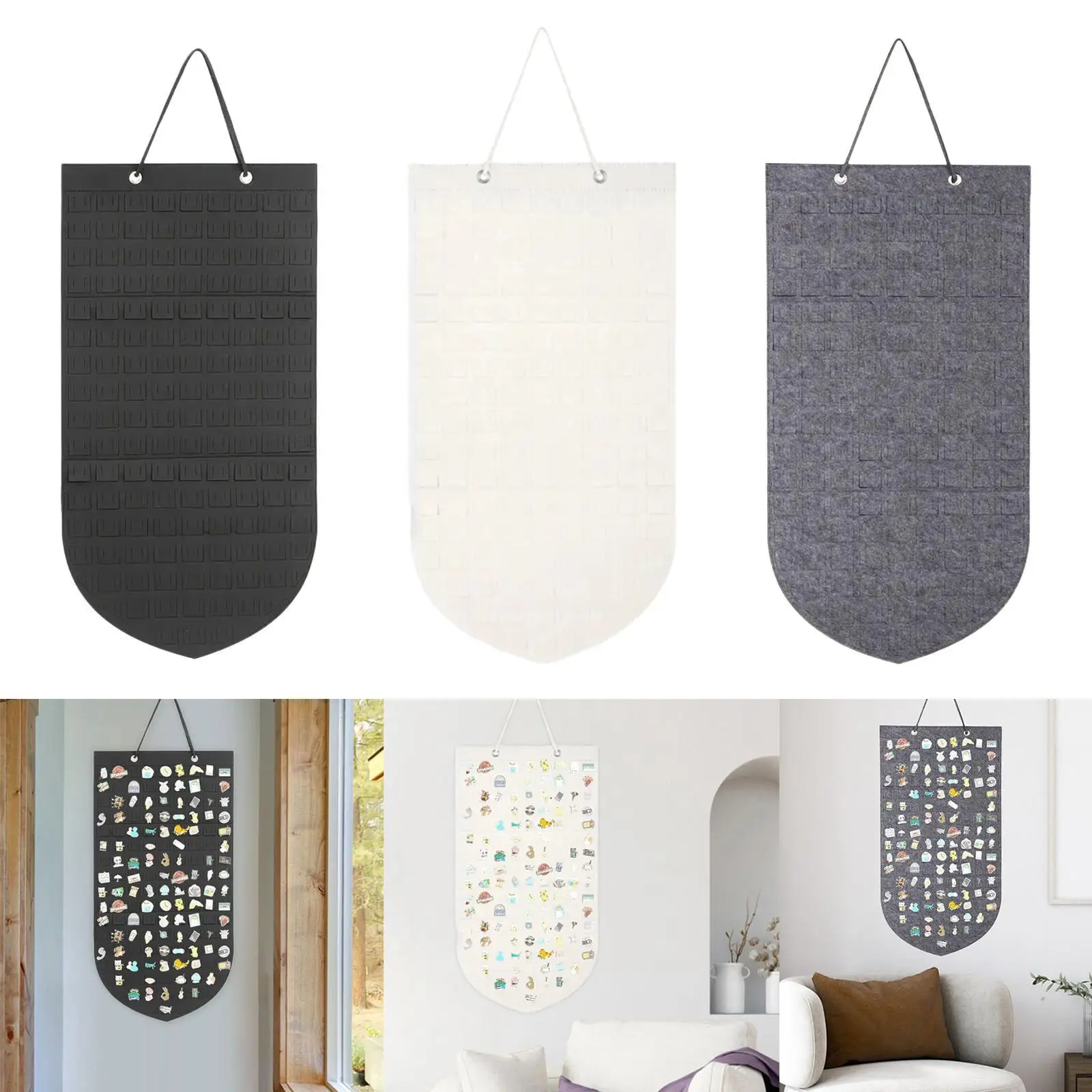 حقيبة اللباد لتعليق الدبابيس وتنظيم مجموعة المجوهرات #4