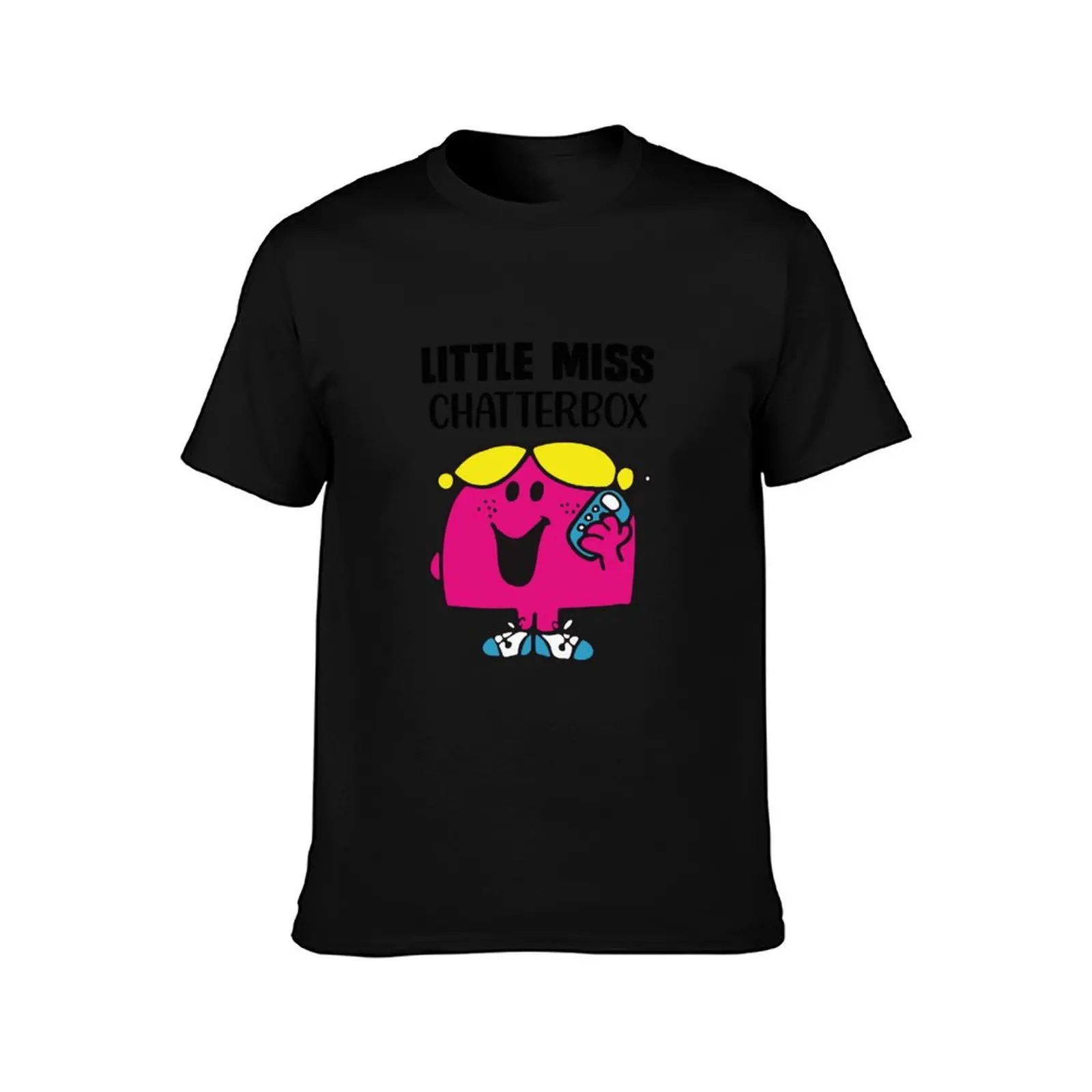 Little Miss Chatterbox T-Shirt Everyday Wear Basic Short Sleeve Top T-Shirt