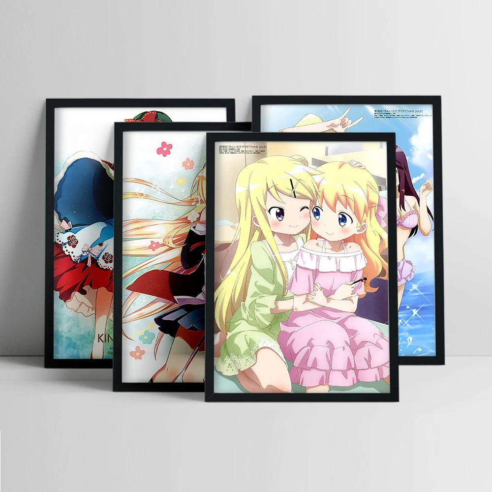 Kin-iro Mosaic Japanese Anime Poster Manga Cartoon Character Print Art Canvas Painting Wall Picture Otaku Bedroom Home Decor