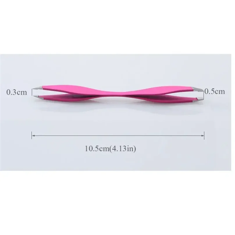 Pinzas para pestañas Rose Beauty de doble punta, herramienta de maquillaje antiestática para extensiones y depilación de cejas 6