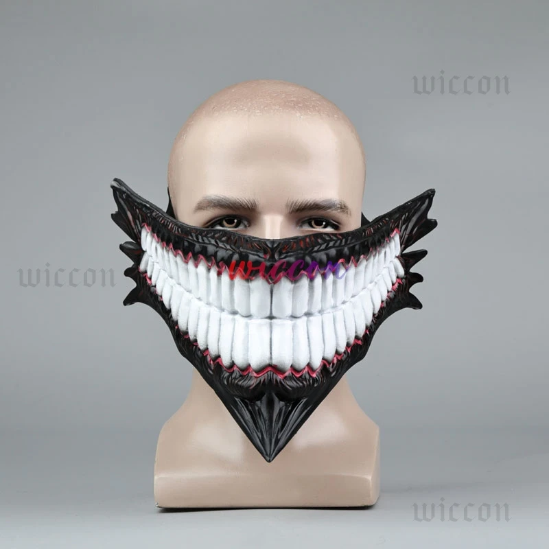 Hot New Anime Dandadan Cosplay Ken Takakura Okarun Devil Mask PVC Mask Halloween Monster Prop Accessories Christmas Cos