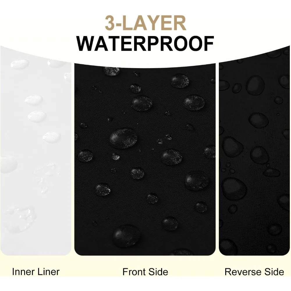 Waterproof Outdoor Chair Cushions for Patio Furniture, Square Cushion with Removable Cover, 2 Pack