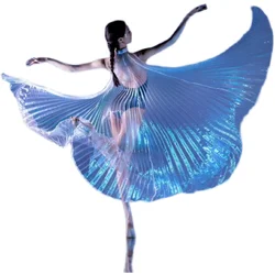 Professional Belly Dancing Costume Accessories Wing Belly Dance Transparent White Dazzlingisis wings