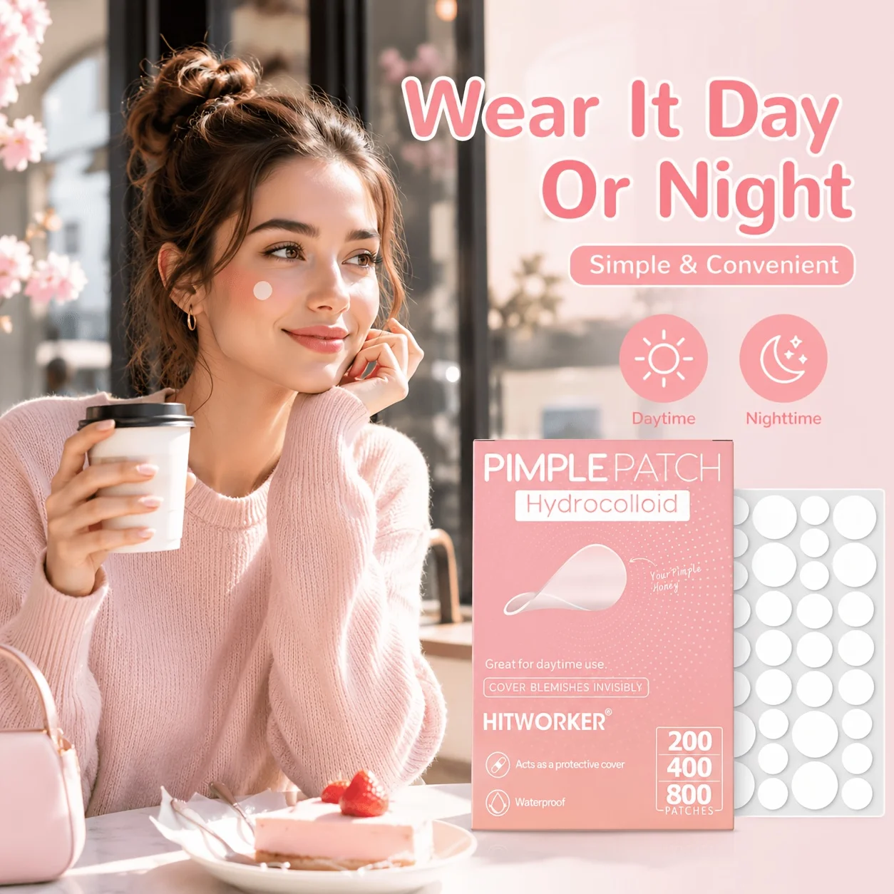 240/480/720pcs Hydrocolloid Blemish Cover Patches, Tea Tree Oil Spot Stickers, Invisible Look Face Patches For Daily Beauty Rout view 2