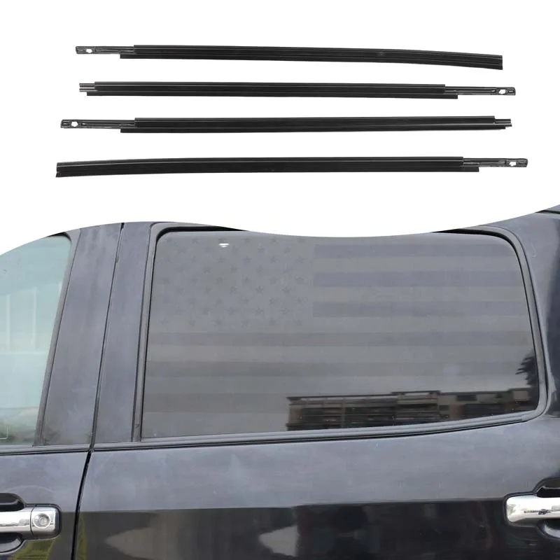 

4Pcs ABS rubber For Toyota Tundra 2007-2021 car window bead seal car exterior protection replacement parts OE: 68160-0C020
