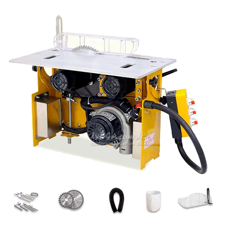 Brushless Dust Free Double Saw Woodworking Mitre Cutting Tool Custom Single Blade Straight Panel Circular Sawing Machine Bench