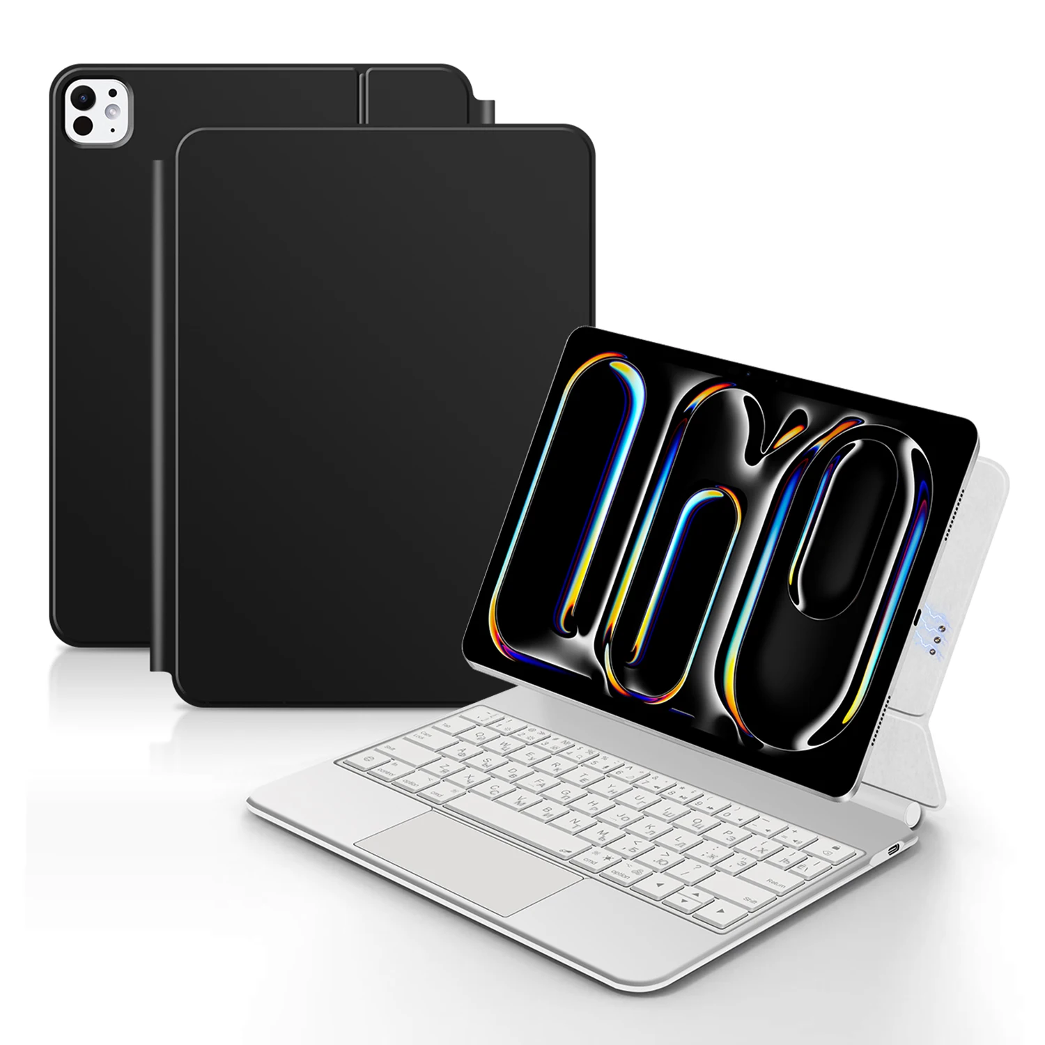 

Smart Pogo Pin Magic Keyboard For iPad Air 11 inch M3 M2 Pro 13 M4 12.9 6th 5th 4th 10.9 7th Smart Case Direct Connection
