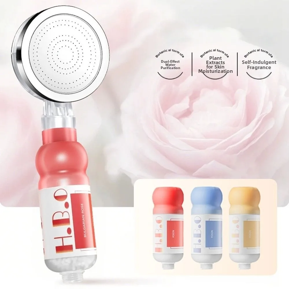 

Rose Shower Head Water Filter Dechlorination Anti-scaling Shower Scented Filter Impurities Mixed with Vitamin C