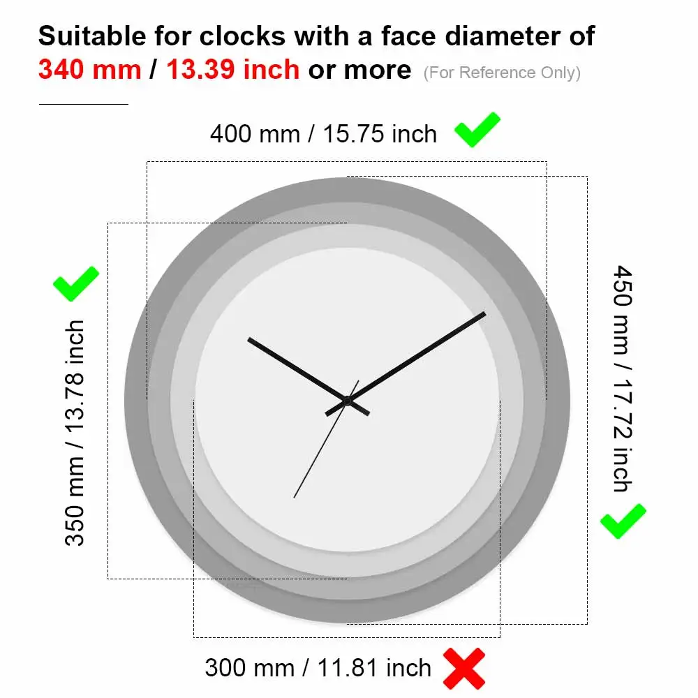 MCDFL Metal Wall Clock Hands for Watchmaker Spare Parts Watch Mechanism Tools for Clocks Art Mural Decorative Modern Living Room