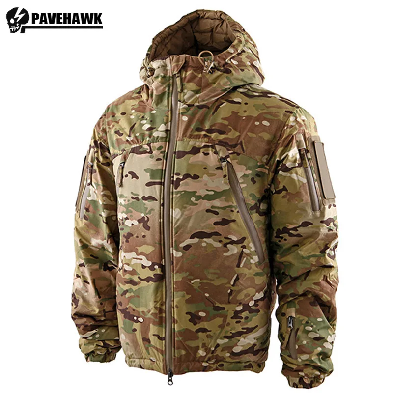 ECIG 2.0 Polar Combat Parkas Men Cotton Outdoor Tactical Military Soft and Light Warm Cotton Padded Jackets Waterproof Resistant