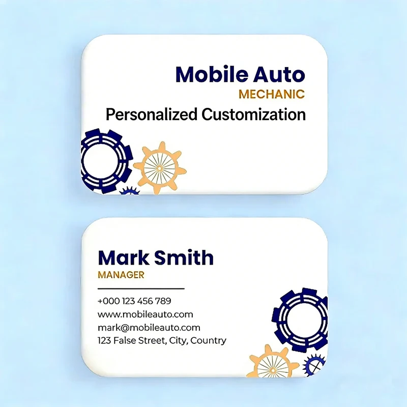 

200pcs Customized Rounded Corner Business Cards Personalized Enterprise Business Cards Bulk Order Free design and printing