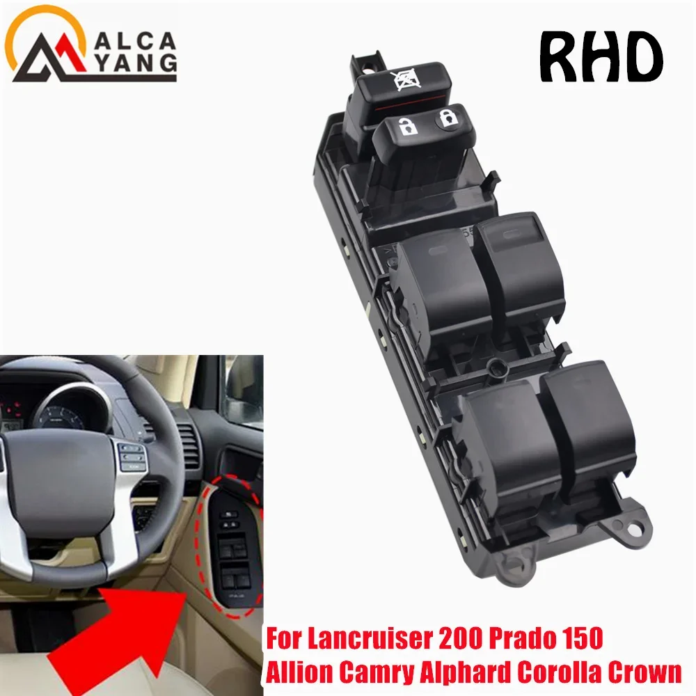 Right Hand Drive Electric Power Window Master Control Switch For Toyota Camry Land Cruiser for Lexus CT200H 84040-33080