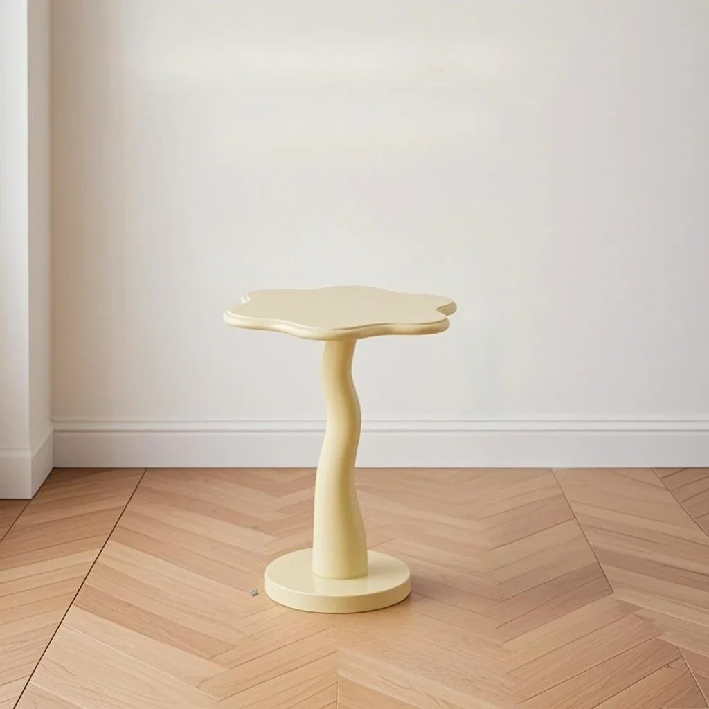 Wooden Living Room End Table MDF Wood Tea Table Flower Corner Table Side Tables for Living Room Designer Furniture