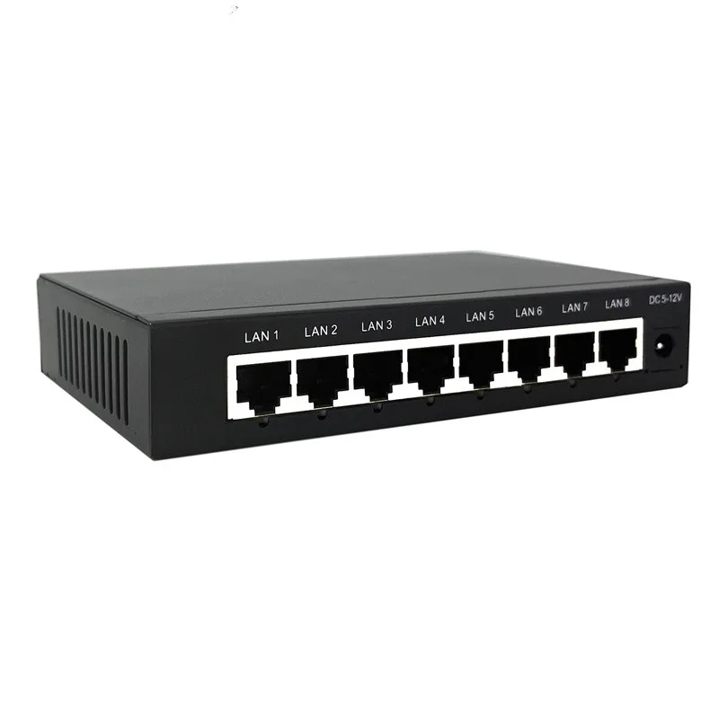 Szybka 8 przełącznik portu z 2 Rj45 Port przełączniki sieciowe 10/100 mb/s