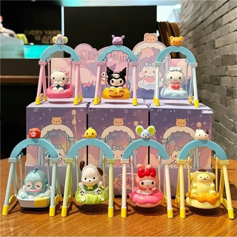 Best Seller Sanrio My Melody Swing Set Desk Ornament Healing Collectible Plushie Stress Relief Gift for Birthdays Limited Editio