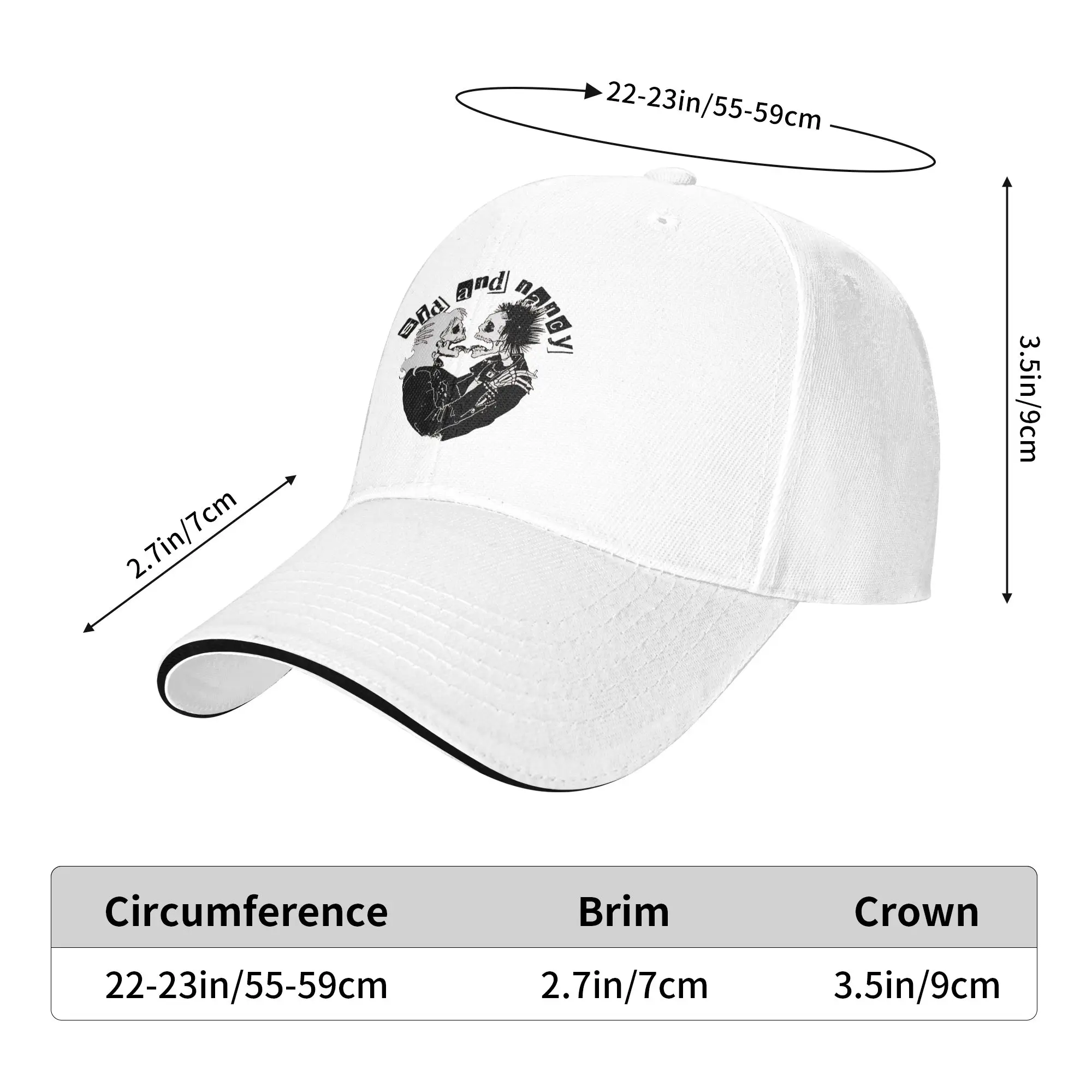 Sid And Nancy Sexy Dynamite London  Baseball Cap  Female Custom DIY Trucker Hat Summer y2k Funny Hunting Camping Baseball Caps