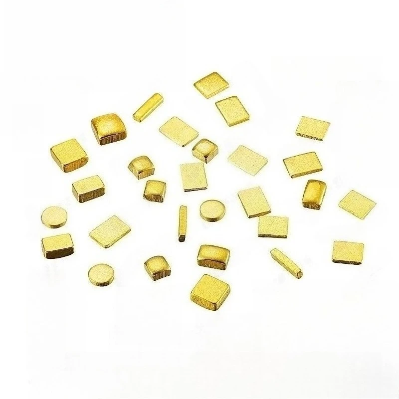 Gold Plated Square Copper Sheet Positive Negative Battery Electrode PCB Heat Dissipation Welding Copper Block