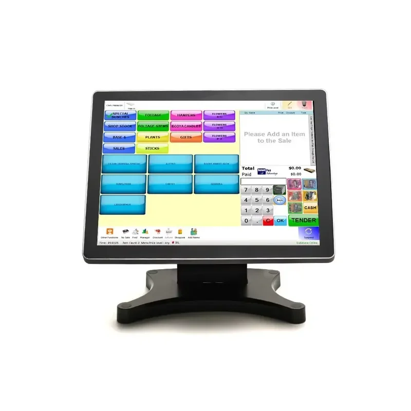 Desktop 15 Inch Full Aluminum Touch Screen POS System Small Business Computer POS Machine