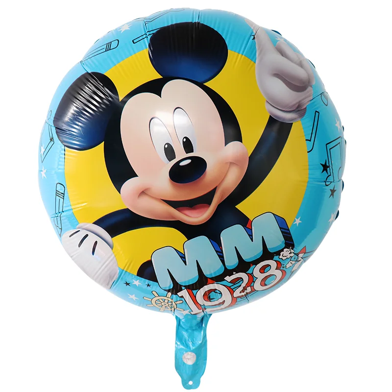 50pcs 18inch Hero Foil Helium Balloons Cartoon Disney Mickey Minnie Frozen Princess Globos Lilo Stitch Ball Supplies Wholesale