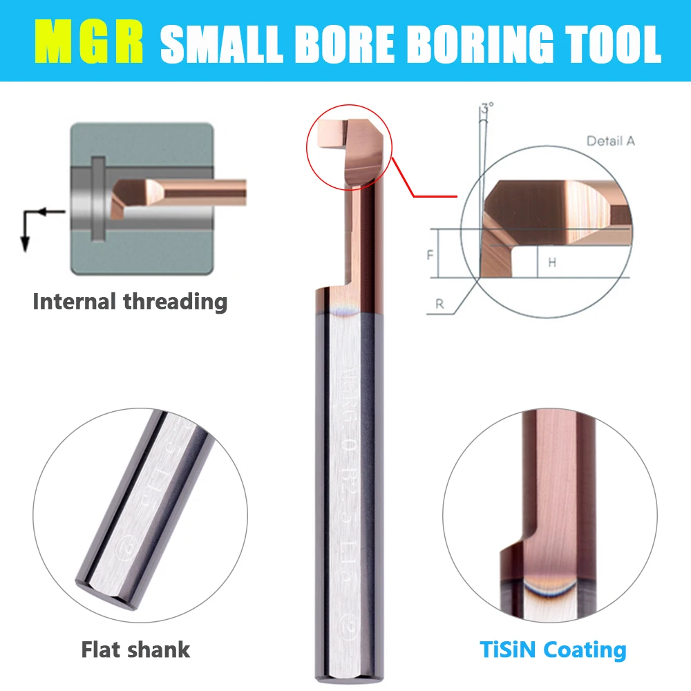 MGR MGR7 MGR8 MGR10 Small bore boring tools integral tungsten carbide internal super seismic boring tools For SHB bracket