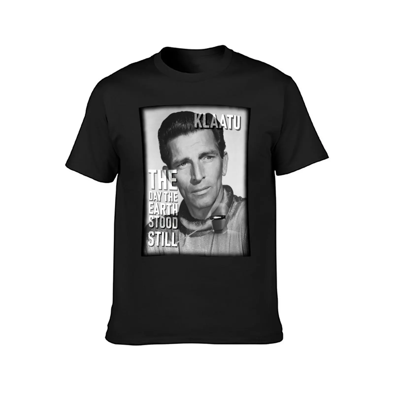 Michael Rennie As Klaatu - The Day the Earth Stood Still. T-Shirt Blouse customizeds Men's clothing