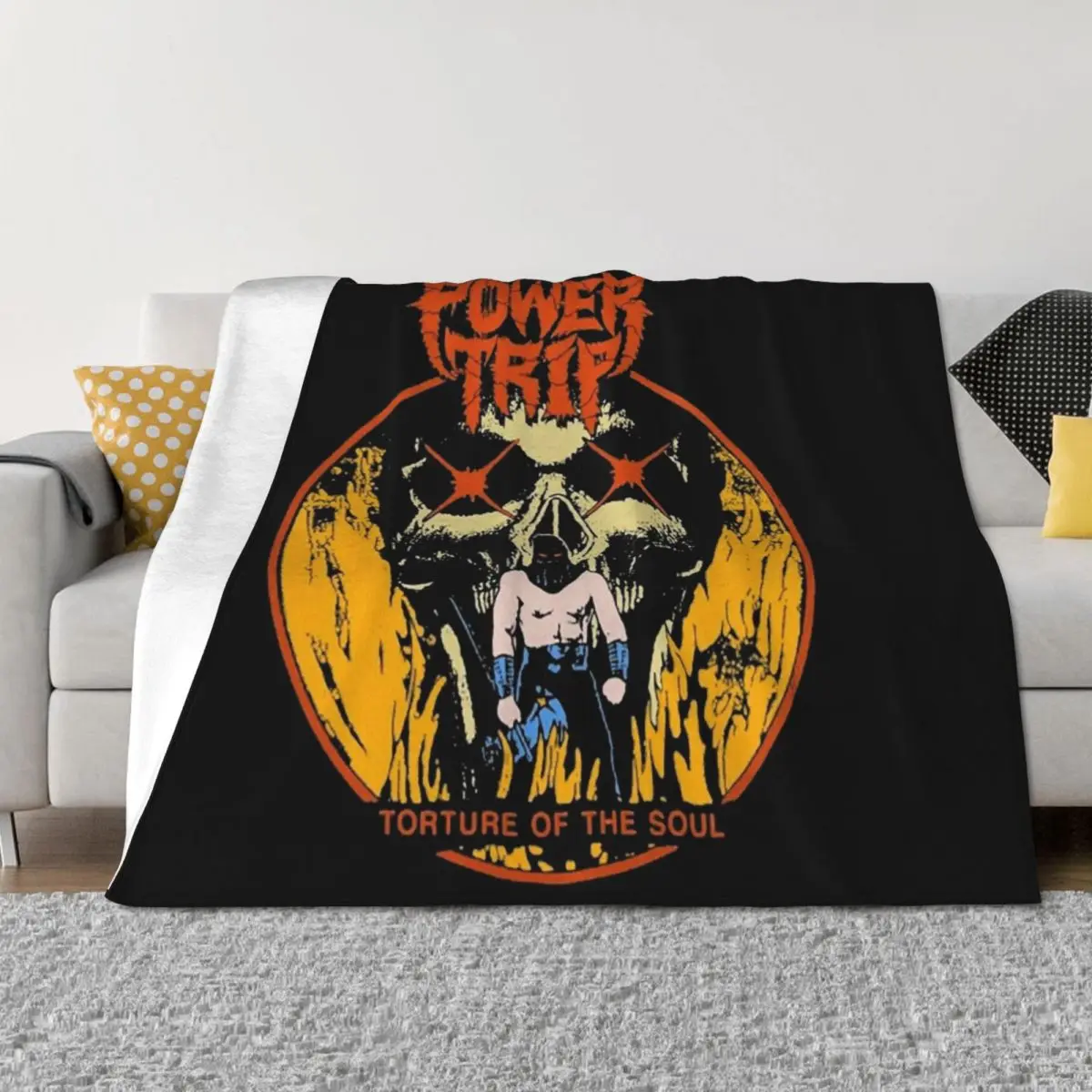 التعذيب قوة الروح رمي بطانية البطانيات للسرير أنيمي الأرائك رقيقة البطانيات #2