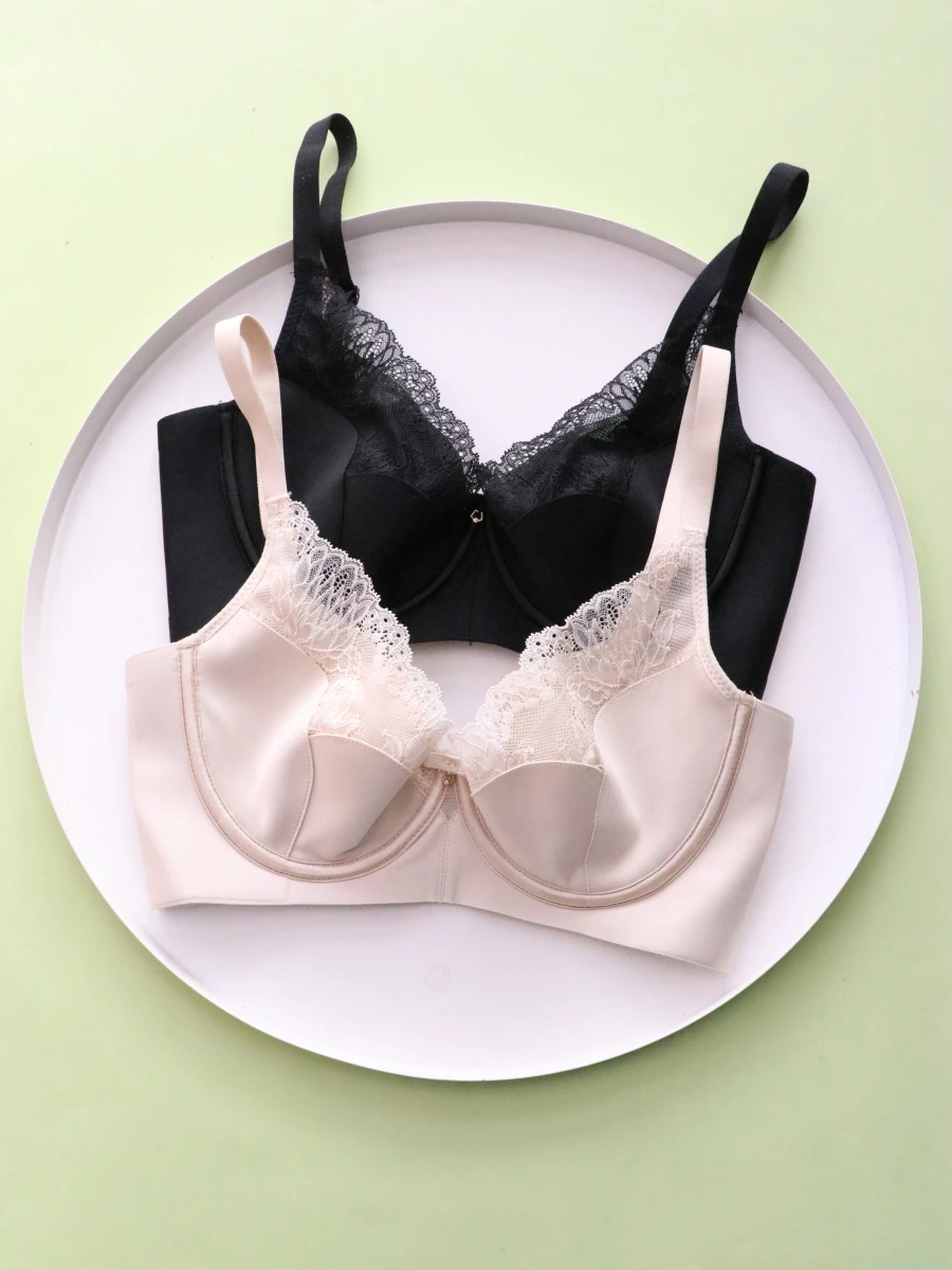 

Легкое роскошное нижнее белье без маркировки, женское мягкое стальное кольцо, тонкий дышащий бюстгальтер с чашкой BC, комплекты женского нижнего белья большого размера