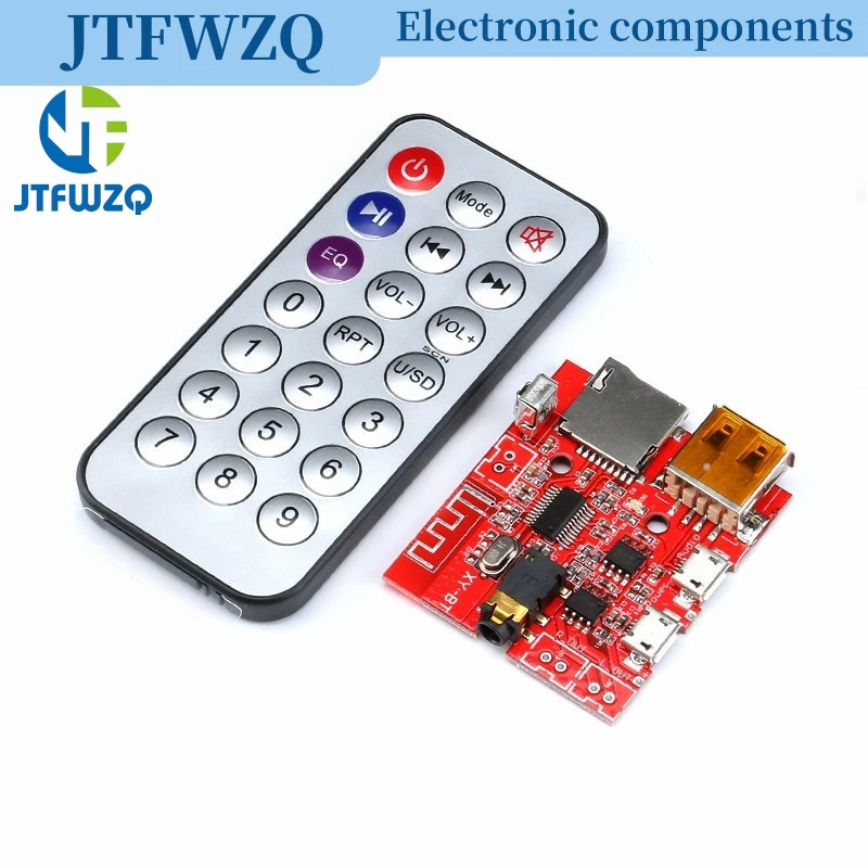 3 واط سيارة بلوتوث 4.1 MP3 WAV فك مجلس مكبر الصوت وحدة استقبال الصوت دعم USB/TF/U-DISK/IR التحكم عن بعد الأحمر #2