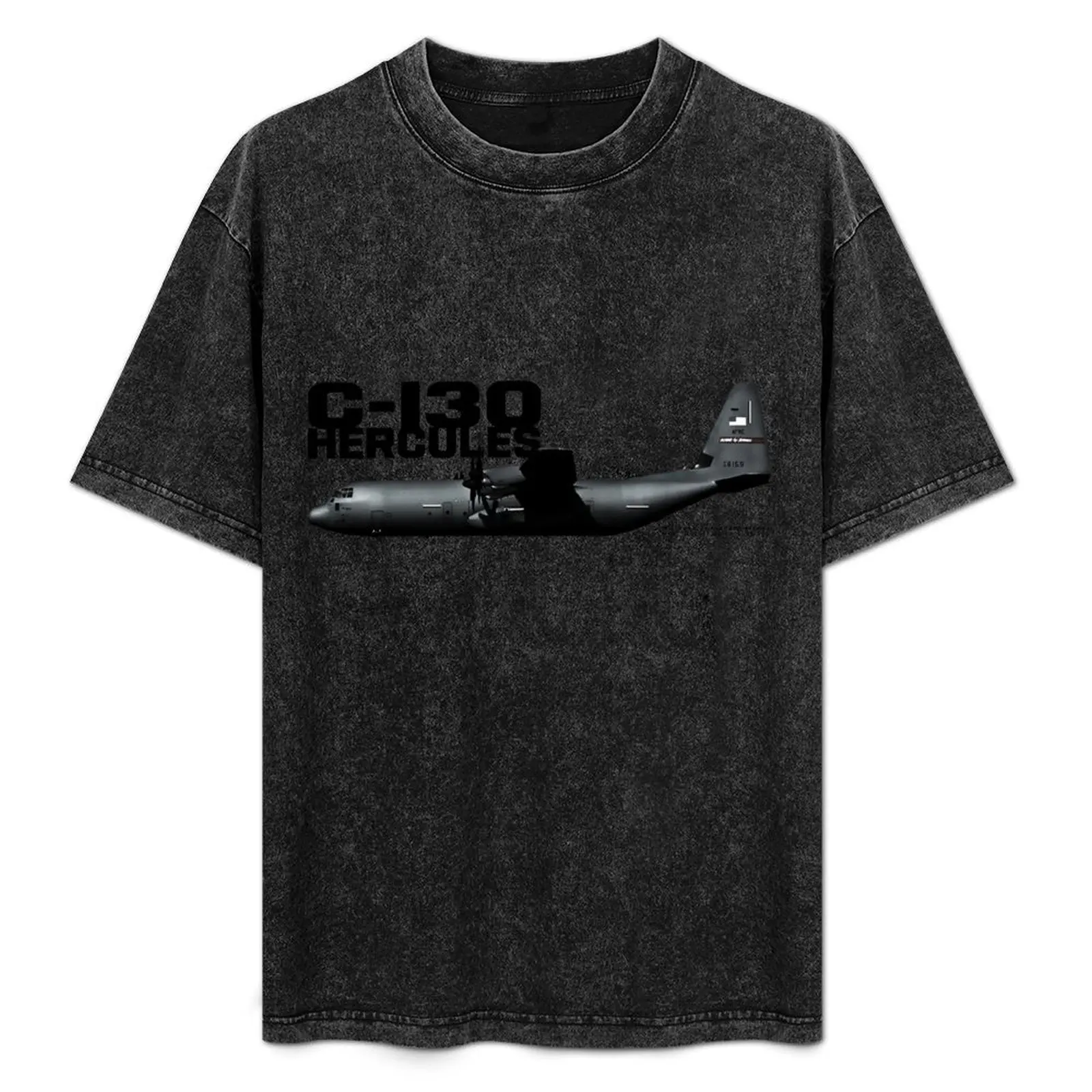 

C-130 Hercules T-Shirt plus size clothes summer 2025 sublime plain black t shirts men