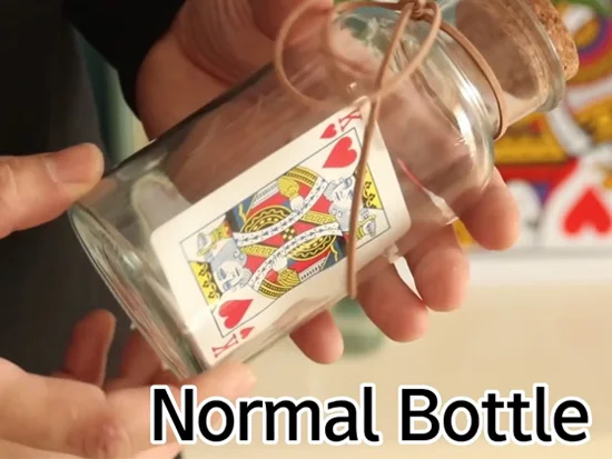 Card to Bottle by J.C Magic Tricks Chosen Card Appear in Bottle Magia Magician Close Up Sreet Illusions Gimmicks Mentalism Props