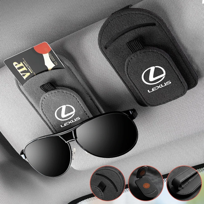 Car Glasses Ticket Card Storage Clip Accessories For Lexus RX330 IS250 Ct200h ES300h RX350 ES350 GS300 UX IS300h NX300h RX400h