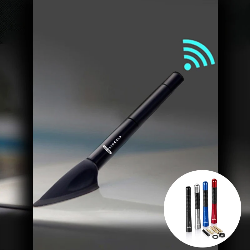 

12CM Carbon Fiber Car Roof Radio Antenna Tool Accessories For Lincoln Nautilus Aviator Navigator MKZ MKX Continental MKC MKT Voy