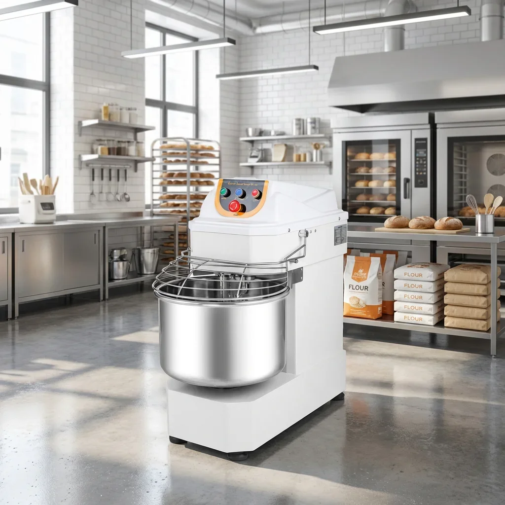 Ful Automatic Commercial Spiral Dough Mixer Impastatri a Spirale Dough hine Bread Prossing Industrial Bakery Equipment