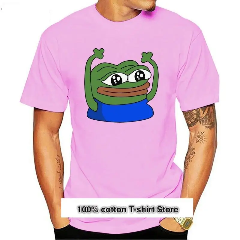 Camiseta de algodón con estampado para hombre y mujer, camisa de manga corta con cuello redondo, Twitch HYPERS Emote, nueva