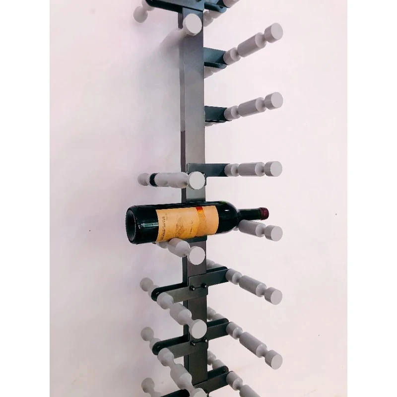 

Modern Stainless Steel & Aluminum Vertical Wine Rack – Minimalist Design, Sturdy & Durable, Living Room, Dining Room, Bar Wi