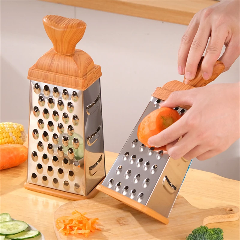 4/6 Sides Vegetables Box Grater Stainless Steel Multifunctional Slicer Cheese Graters Manual Potato Chopper Kitchen Accessories