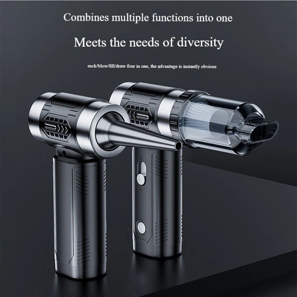 

Mini Violent Turbo Fan 100000RPM Turbo Violent Fan Brushless Motor Electric Dust Blower 4500Pa Handheld Vacuum Cleaner