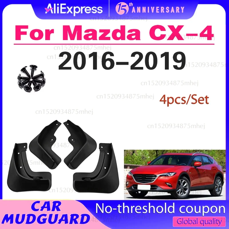 

For Mazda CX-4 2016 2017 2018 2019 Fender Mudflaps Splash Guards Mudguards Mud Flaps Car Accessories
