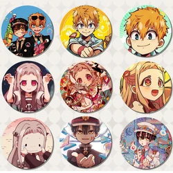 58mm Minamoto Kou Yashiro Nene Hanako-kun Anime Character Badge Cosplay Cartoon Cute Enamel Pins for Backpack Clothes Jewelry
