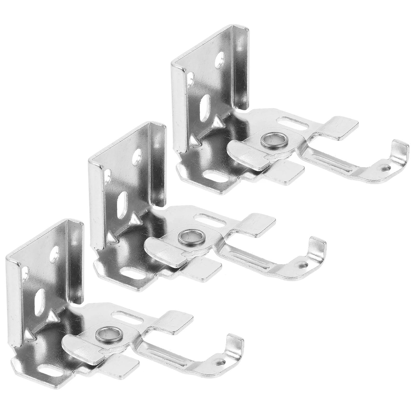 

3 Pcs Roman Blind Bracket Clips Top Fixing Curtain Set Home Accessories Metal Side Mounting Track Installation Parts