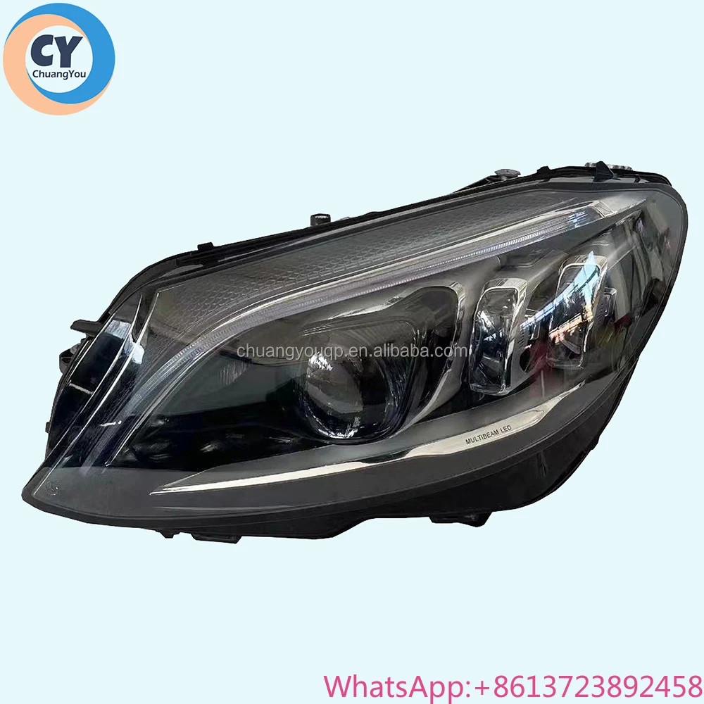 FOR  Mercedes-Benz C-Class AMG Original Headlight Matrix Headlamp Geometric Light 2019 2020  2021 C205 C300 C43 C63 W205 Models