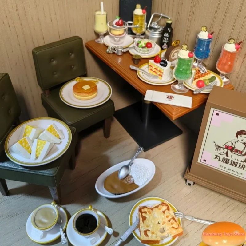 

Re-ment Coffee Shop Cake Tabletop Decoration Miniature Play House Box Ornament Collectible Model Action Figure Toys Gift