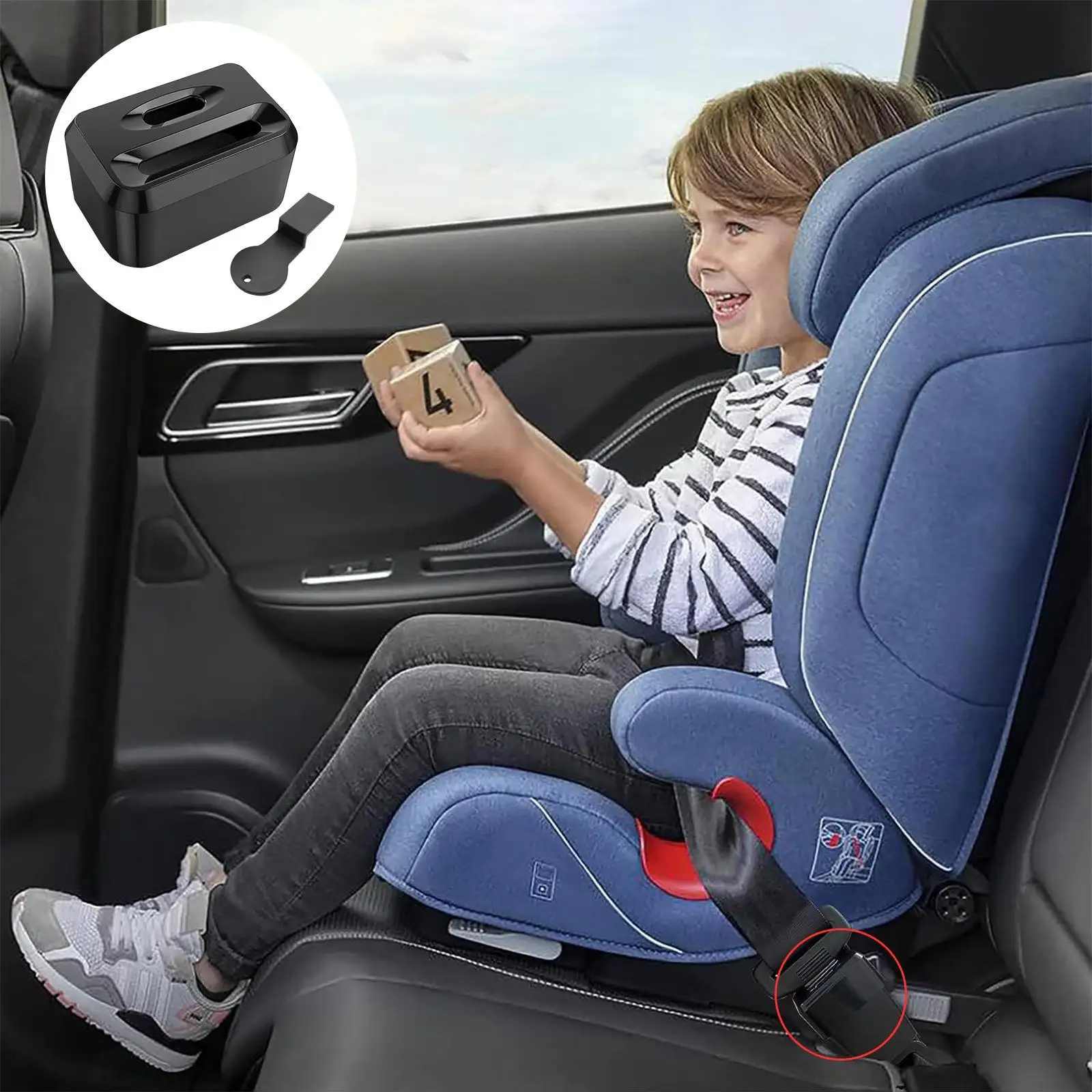 Car Seat Lock Clip For Kids Anti-unbuckling Buttons Stopper Childproof Anti-Escape Seat Belt Buckle Cover Car Safety for RV SUV