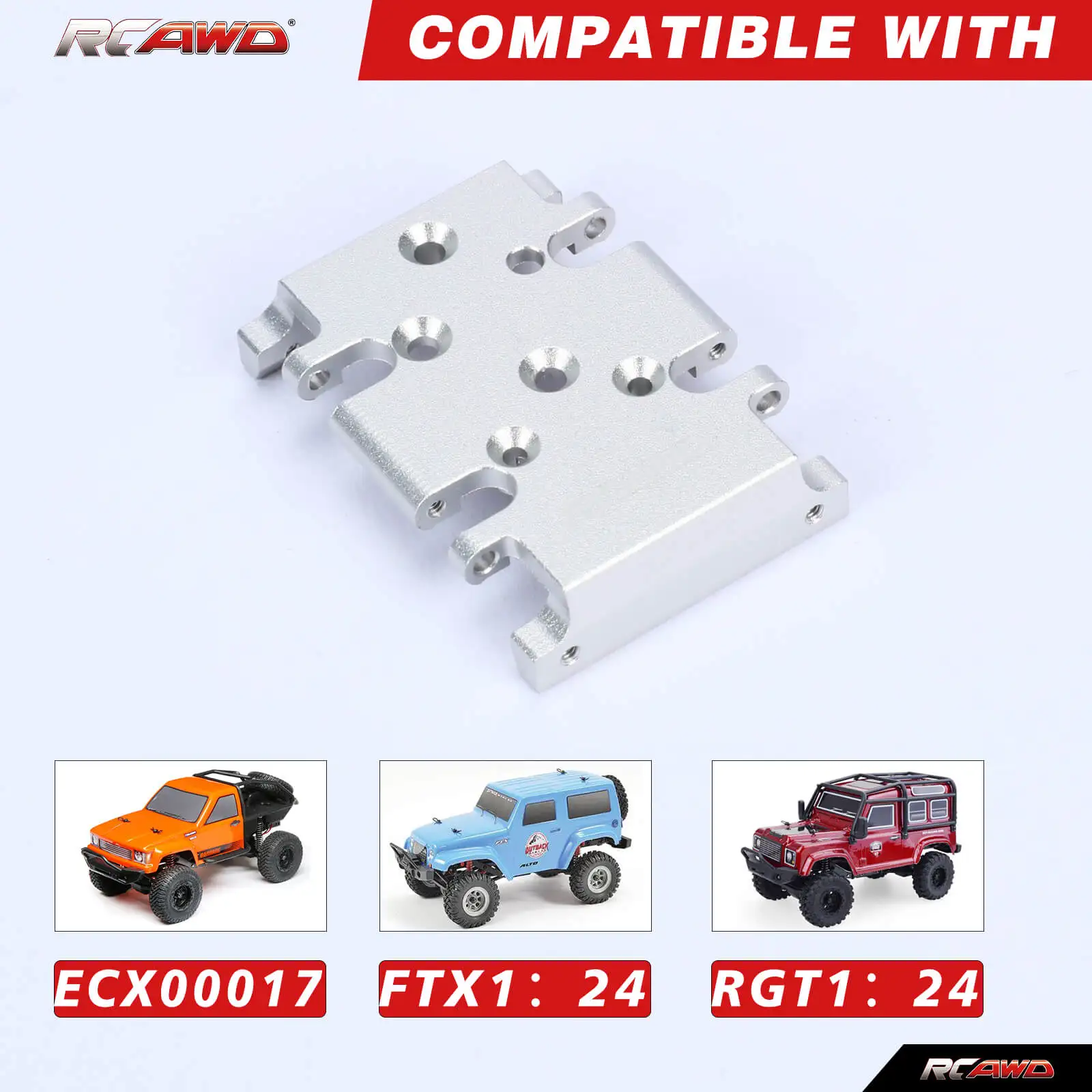 مقعد علبة التروس المركز سبيكة ل 1/24 ECX وابل و RGT و FTX الزاحف ترقيات أجزاء #3