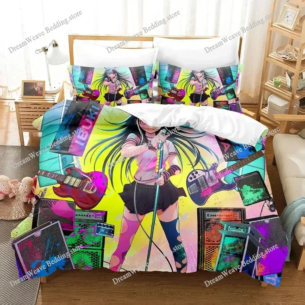 Danganronpa V3 Duvet Cover Set for Adults Boys Cartoon Anime Bedding Set Bedroom Y2k Quilt Cover Pillowcase Home Textile