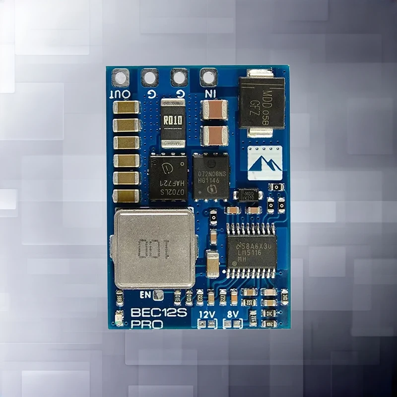 VOLODYMYR for MATEK BEC12S-PRO 9-55V TO 5V/8V/12V-5A Voltage Regulator BEC Power Module Overcurrent Protection Self-recovery FPV