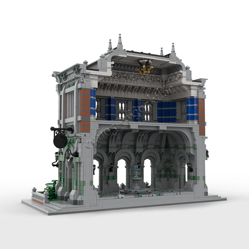 5163 PCS MOC Medievale Due Storie Castello Classico Modello Modulare Building Blocks Set FAI DA TE Educazione Mattoni Giocattolo Regalo Di Compleanno Del Capretto